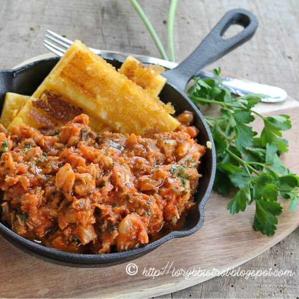 Baccalà alla veneta con polenta